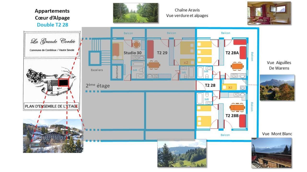 La Grande Cordee - Coeur D'Alpage Daire Combloux Dış mekan fotoğraf