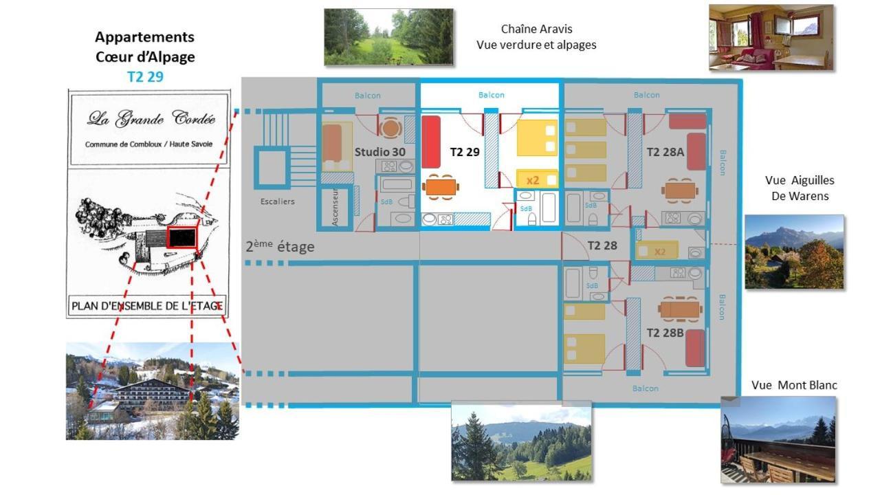 La Grande Cordee - Coeur D'Alpage Daire Combloux Dış mekan fotoğraf